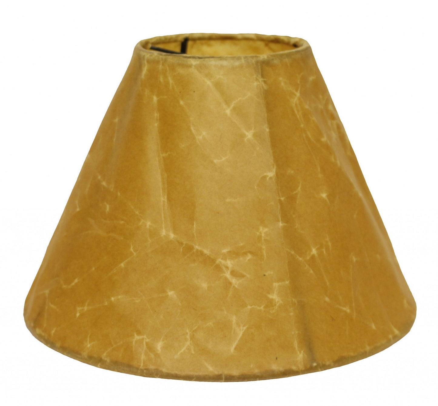 10" Brown Slanted Empire Crinkle Oil Paper Lampshade