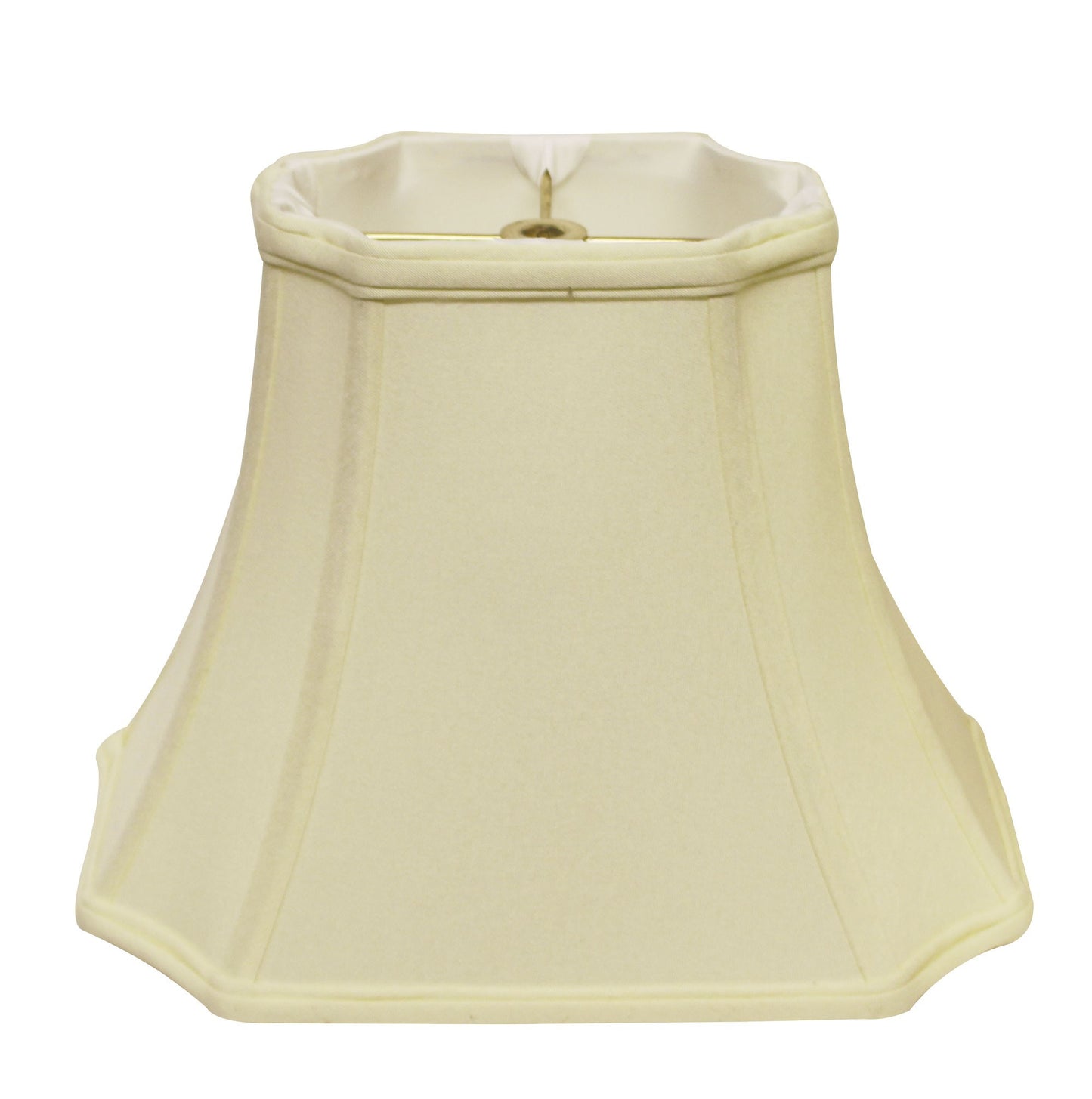 15" Ivory Inverted Rectangle Shantung Lampshade