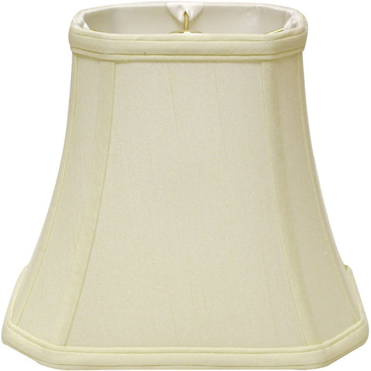 16" Ivory Slanted Rectangle Bell Monay Shantung Lampshade