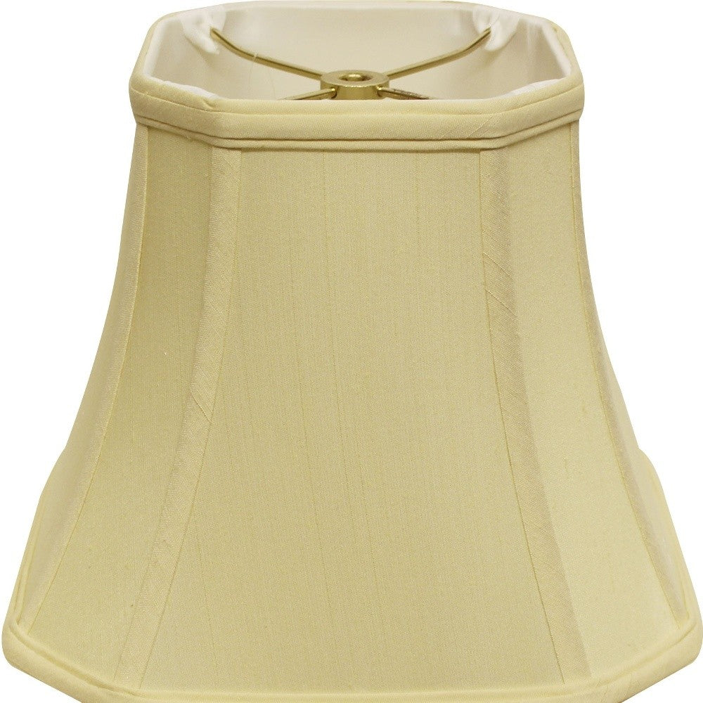 18" Antique White Slanted Square Bell Monay Shantung Lampshade