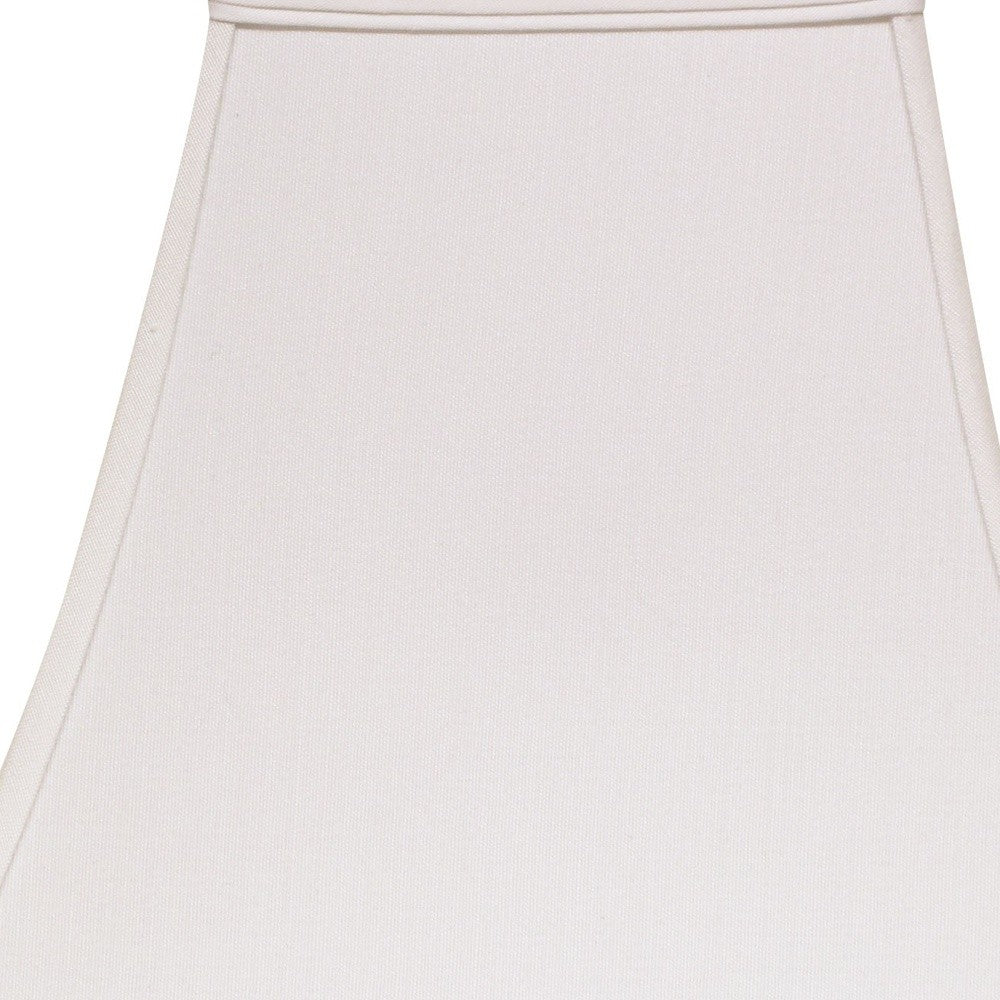 10" White Squre Bell No Slub Lampshade