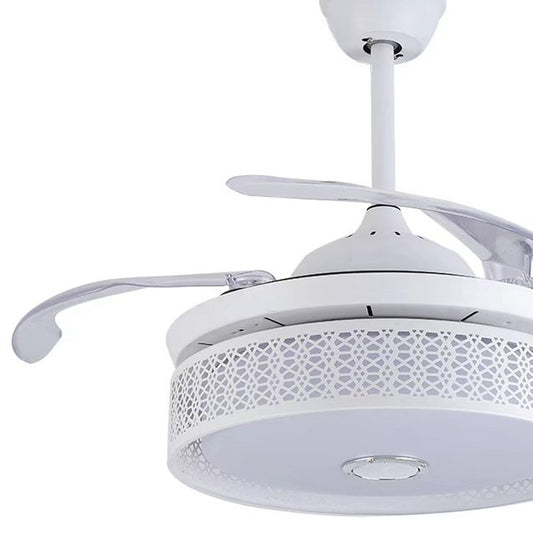 Compact Ceiling Fan And Lamp With Remote