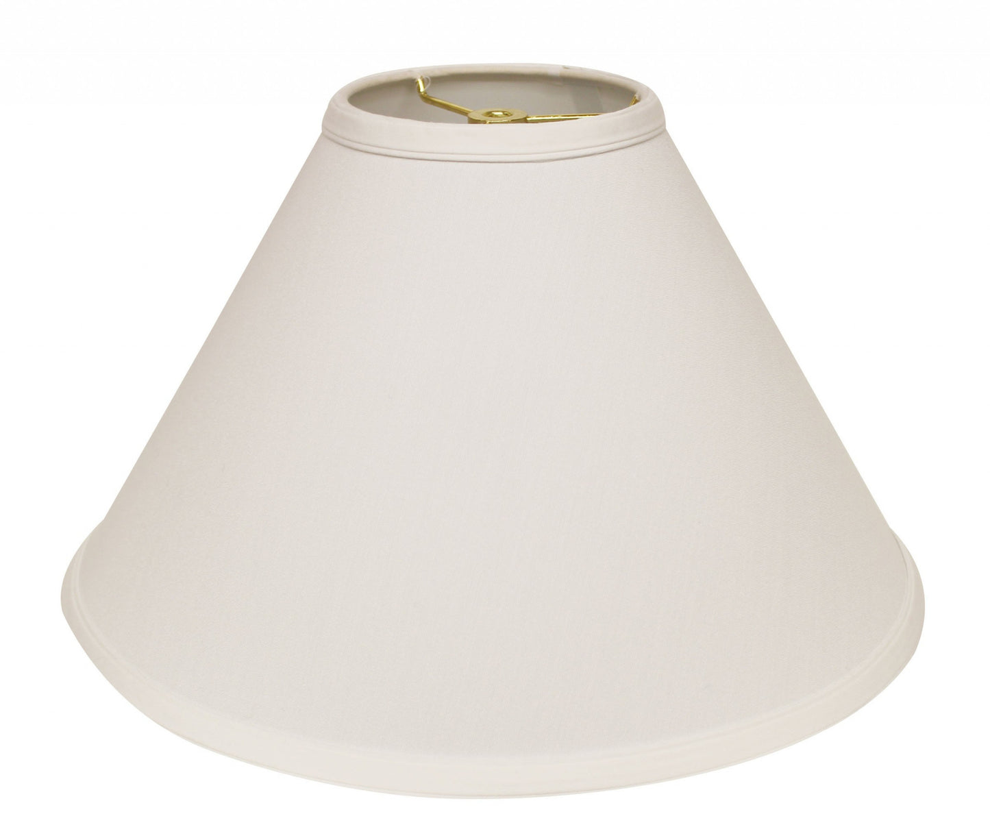 13" White Deep Cone No Slub Lampshade