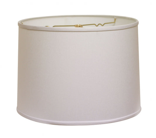 14" White Throwback Drum No Slub Lampshade