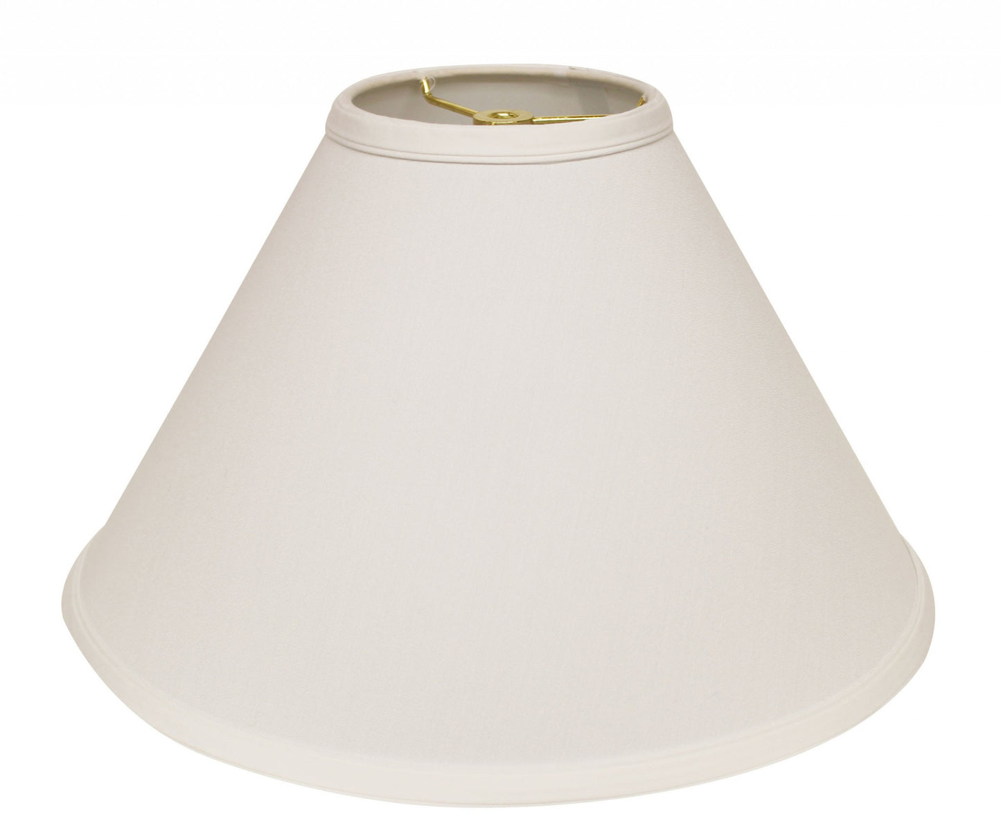 17" White Deep Cone Slanted No Slub Lampshade