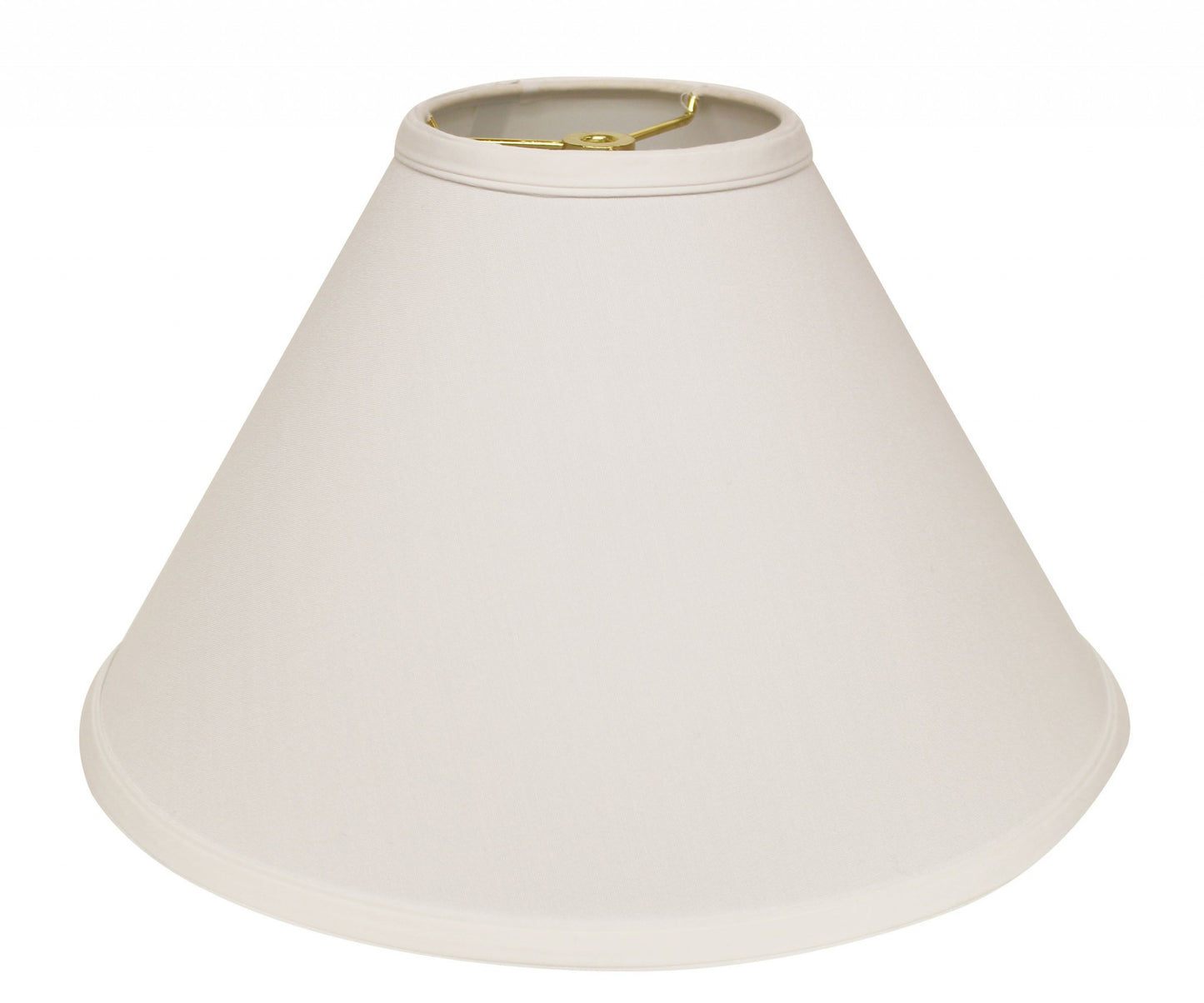 17" White Deep Cone Slanted No Slub Lampshade