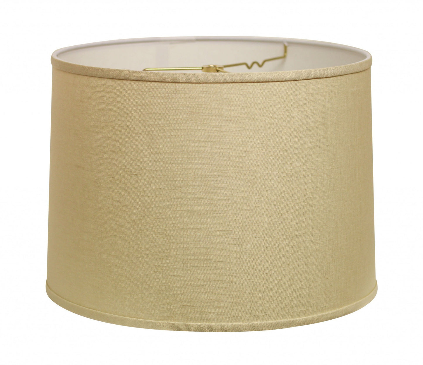 18" Parchment Biege Throwback Drum Linen Lampshade