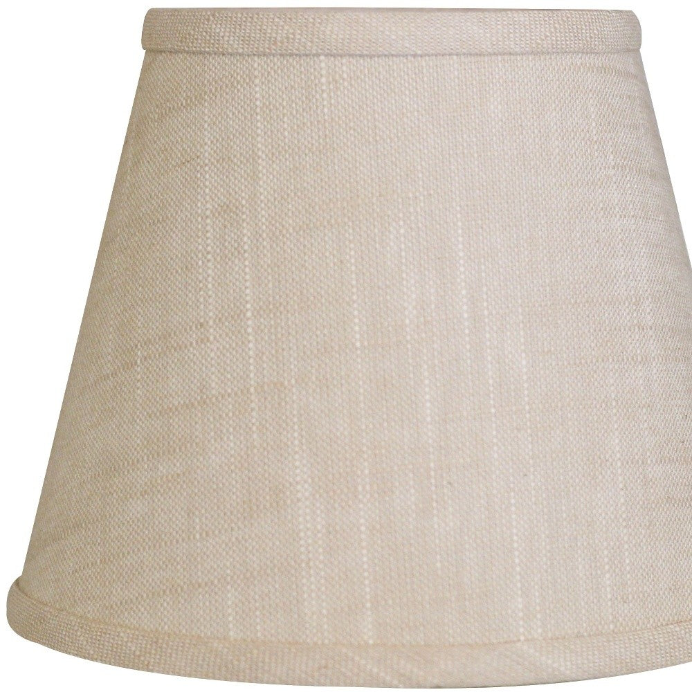 8" Light Wheat Hardback Empire Linen Lampshade