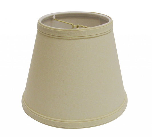 10" Parchment Biege Empire Hardback Slanted Linen Lampshade