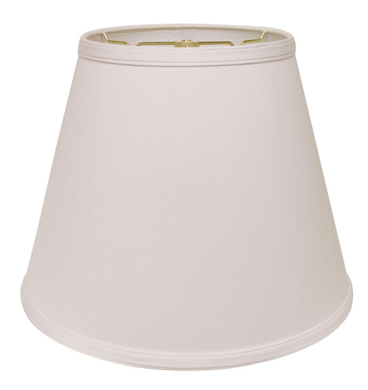 14" White Empire Deep Slanted No Slub Lampshade