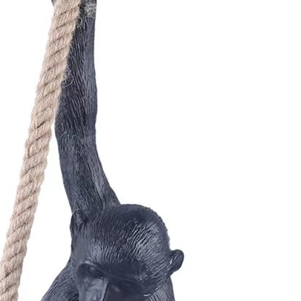 Hanging Monkey on a Rope Pendant  Lamp