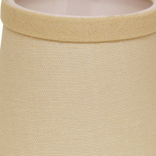 5" Parchment Biege Set of 6 Chandelier Linen Lampshades