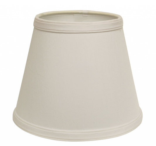 19" White Empire Slanted No Slub Lampshade