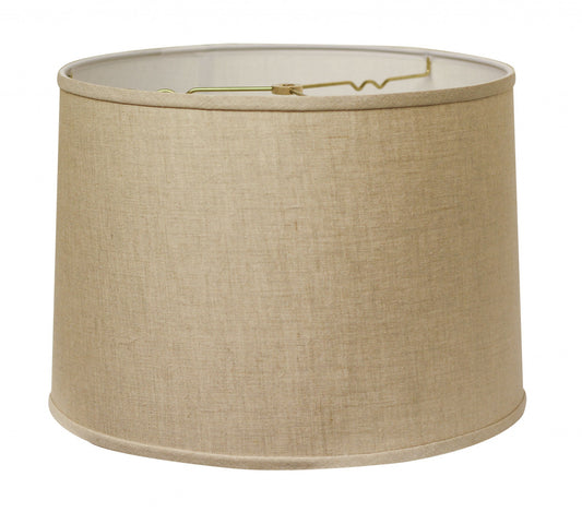 18" Dark Wheat Throwback Drum Linen Lampshade