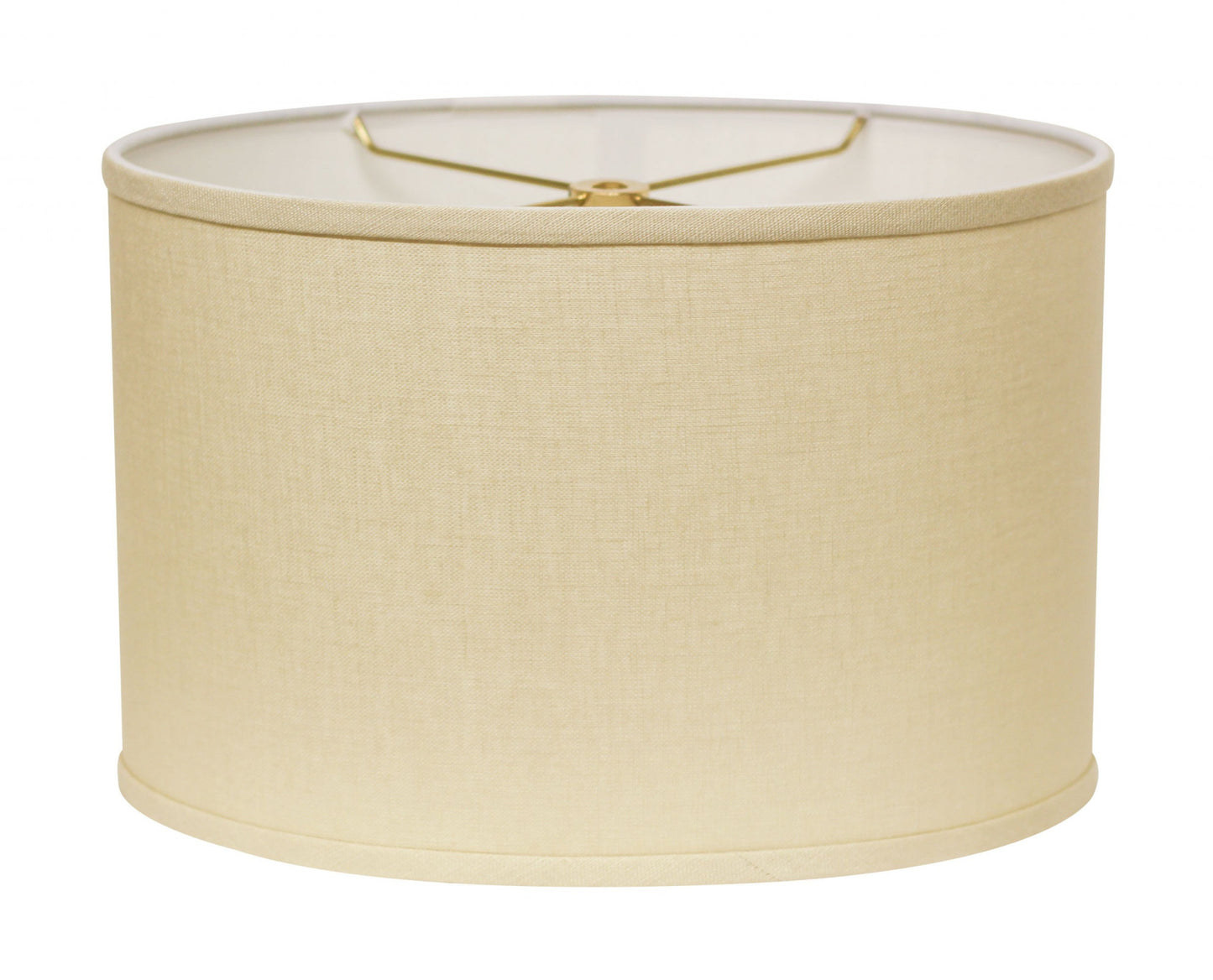 18" Parchment Biege Throwback Oval Linen Lampshade