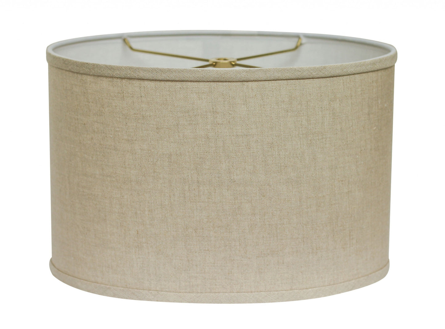 16" Dark Wheat Throwback Oval Linen Lampshade