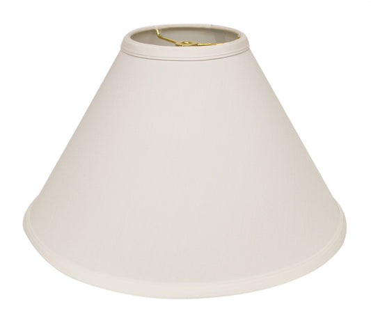 15" White Deep Cone Slanted No Slub Lampshade