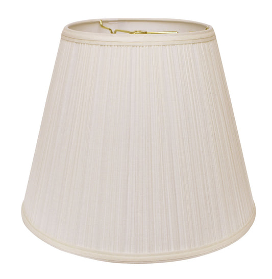 18" White Empire Deep Slanted Broadcloth Lampshade