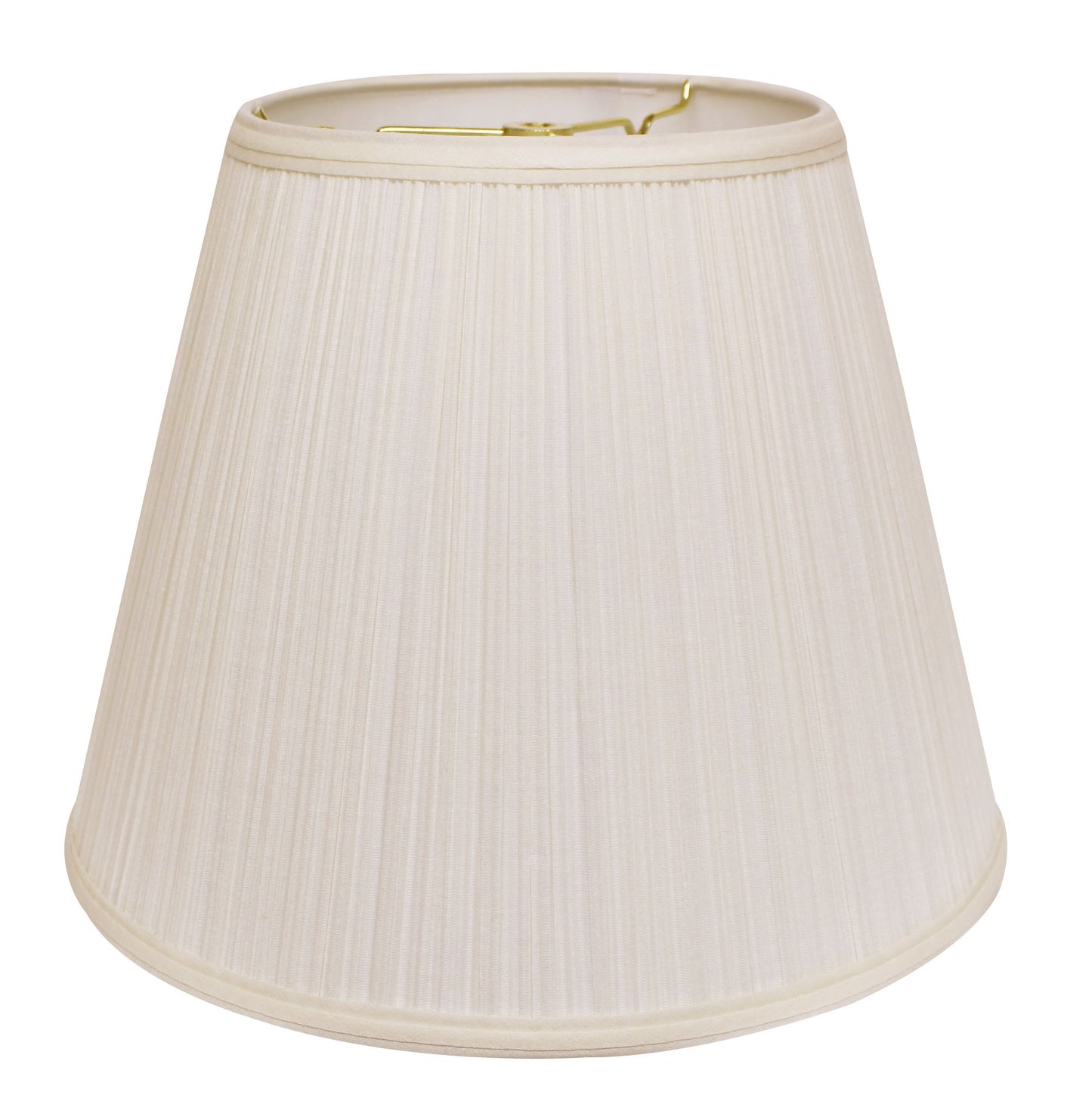 18" White Empire Deep Slanted Broadcloth Lampshade