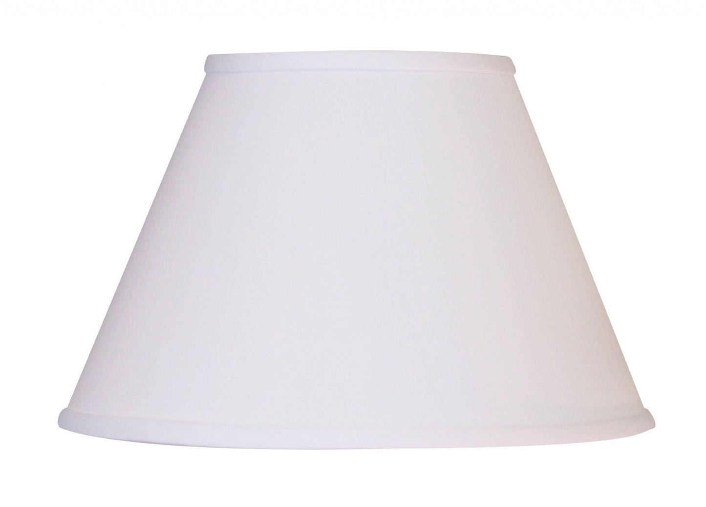 12" White Premium Empire Slanted No Slub Lampshade