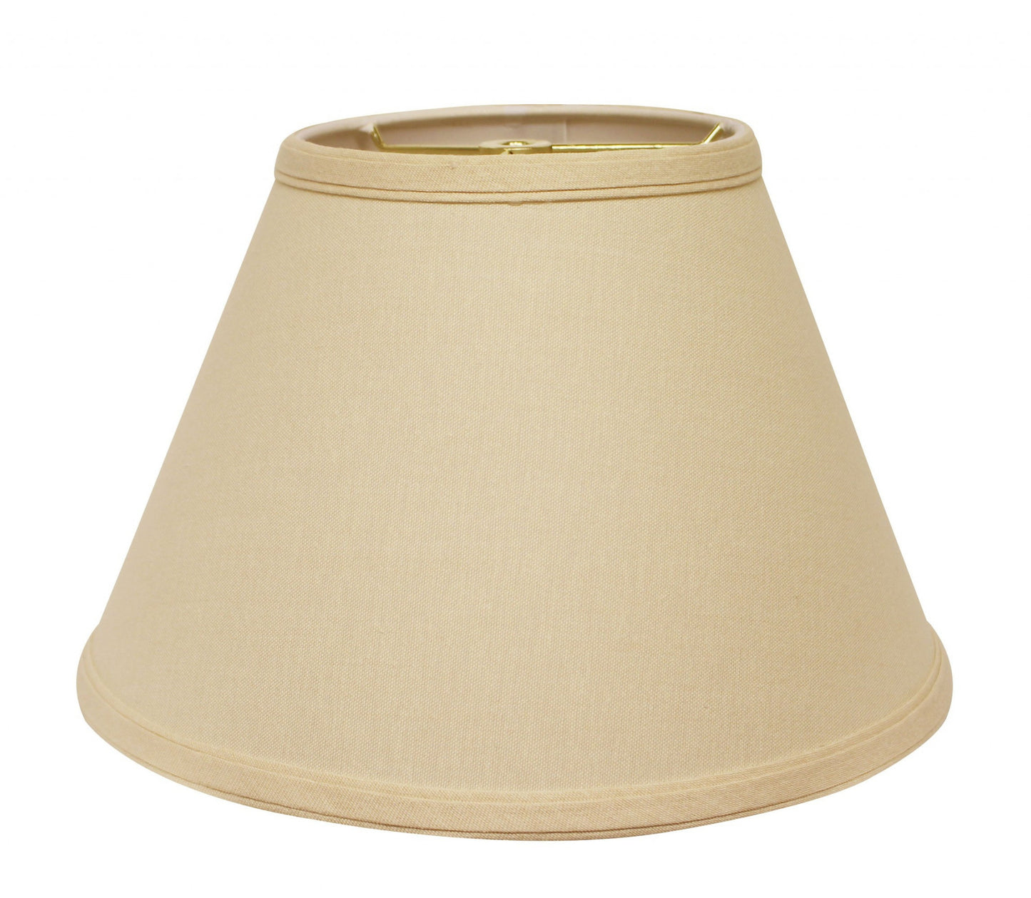 19" Parchment Biege Empire Slanted Linen Lampshade