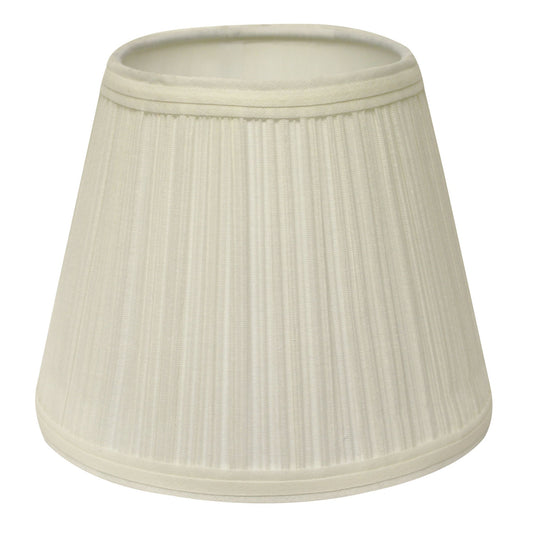 12" White Empire Hardback Slanted Broadcloth Lampshade UF