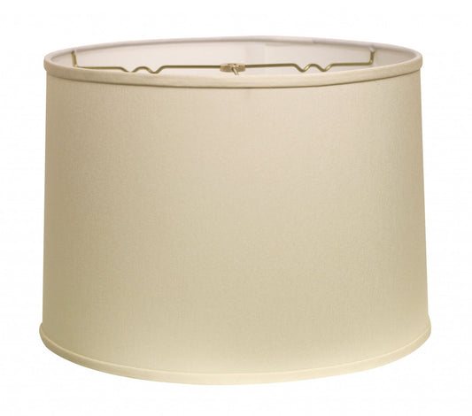 13" Ivory Throwback Drum No Slub Lampshade