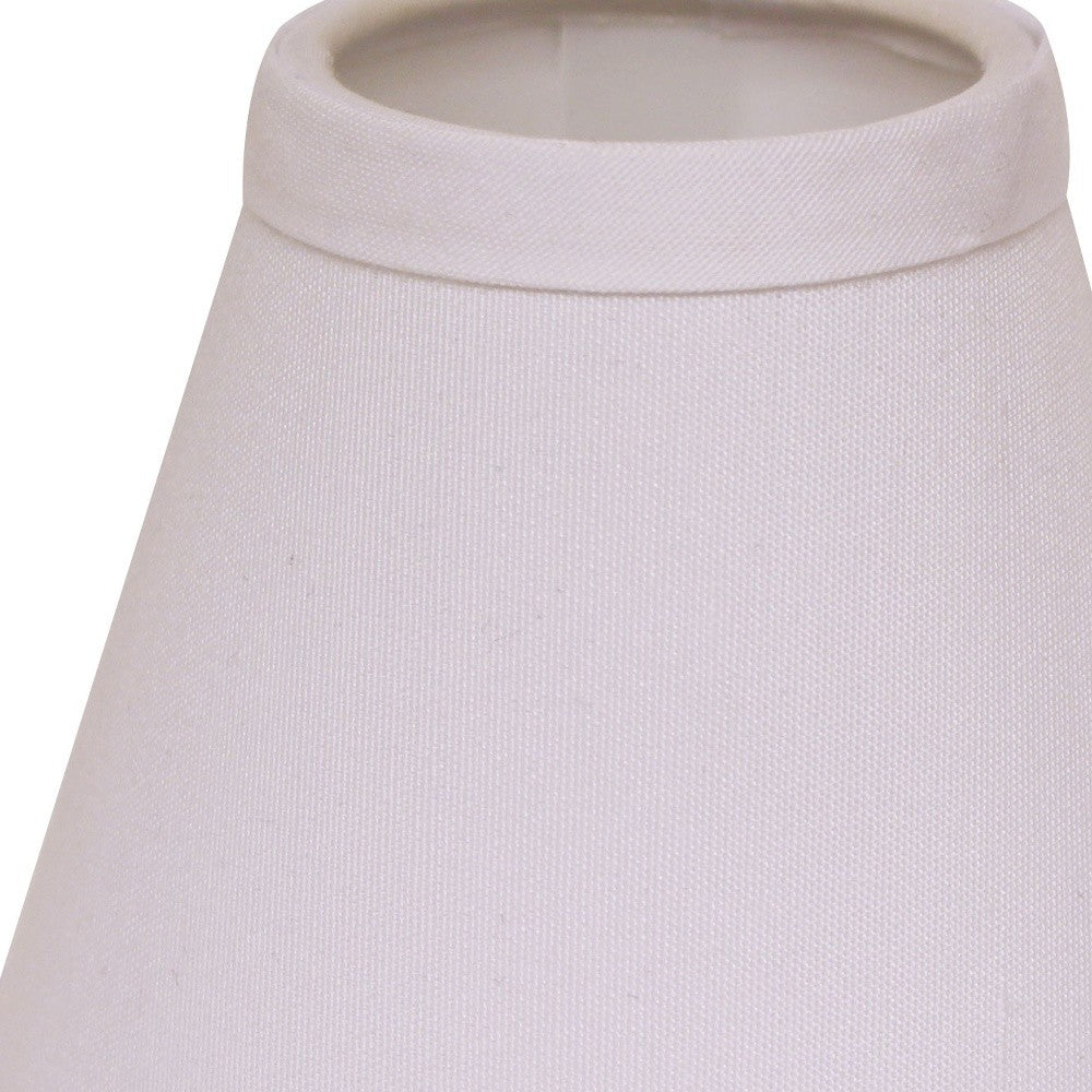 5" White Set of 6 Chandelier No Slub Lampshades