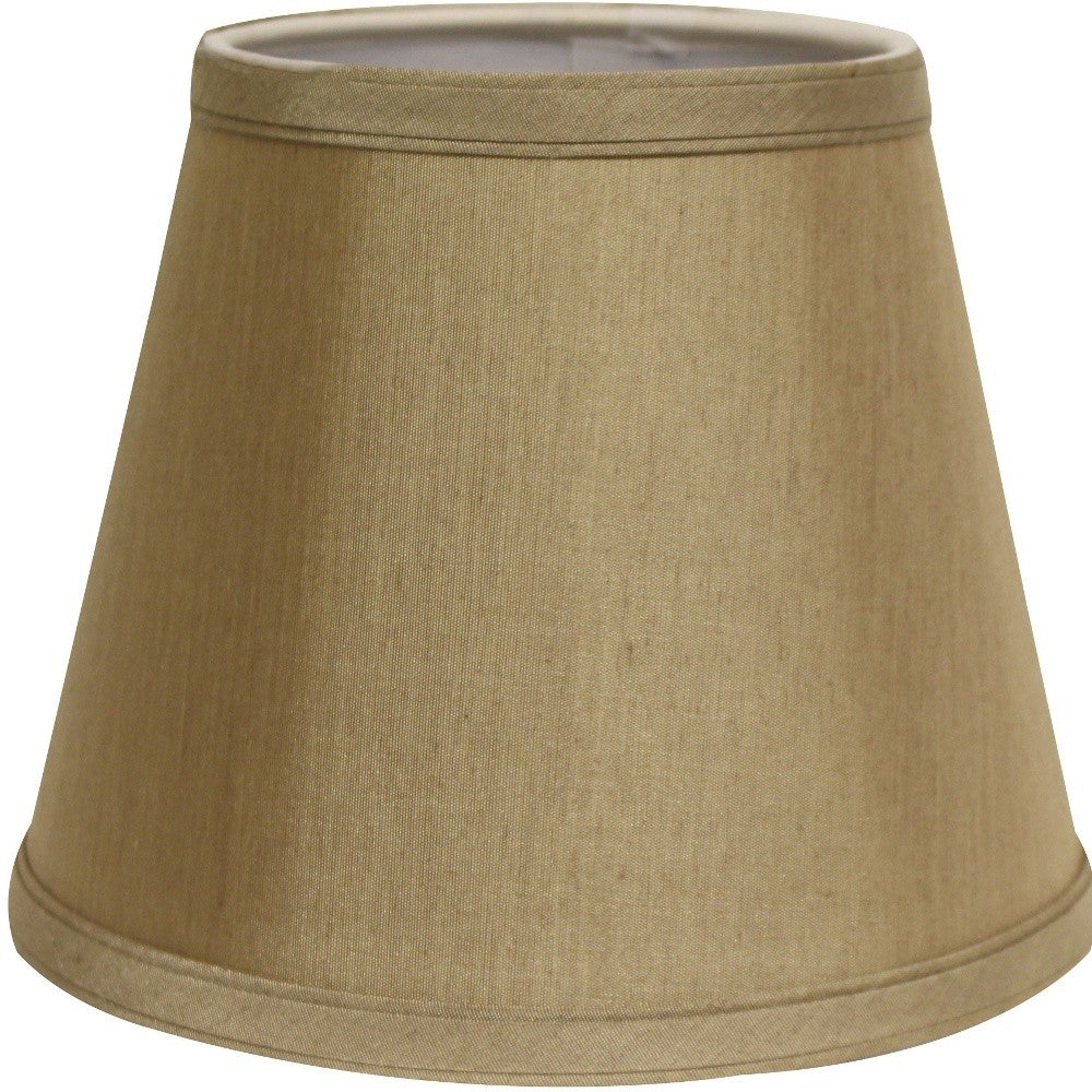 12" Pale Brown Empire Hardback Slanted No Slub Lampshade