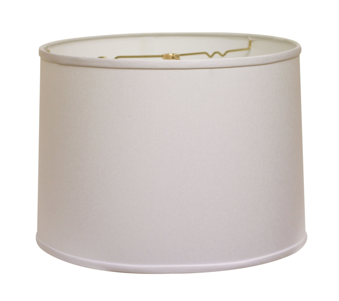 15" White Throwback Drum No Slub Lampshade