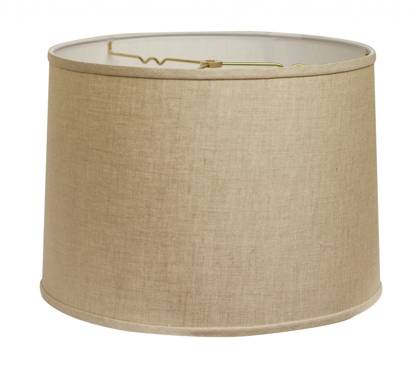 15" Dark Wheat Throwback Drum Linen Lampshade