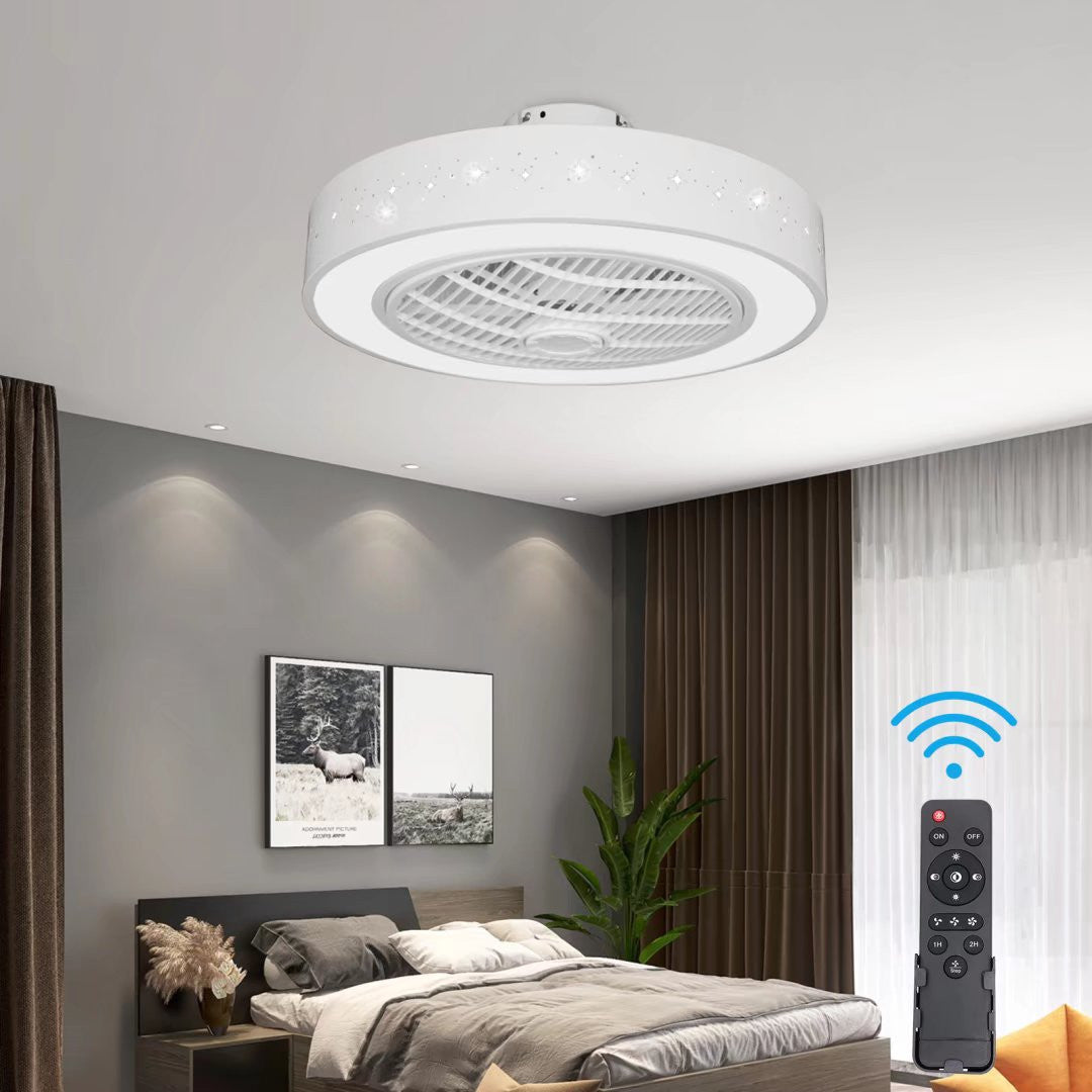 Star Fans Compact Ceiling Fan and Light With Star Detailing – Galactic Unraveling