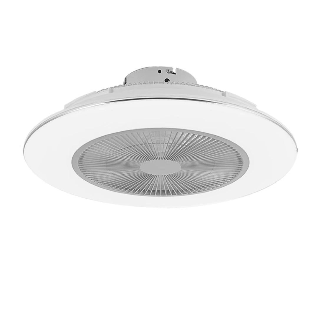 White Stylish LED Ceiling Lamp And Fan