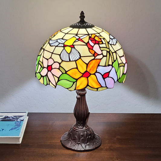 18" Tiffany Style Floral Table Lamp