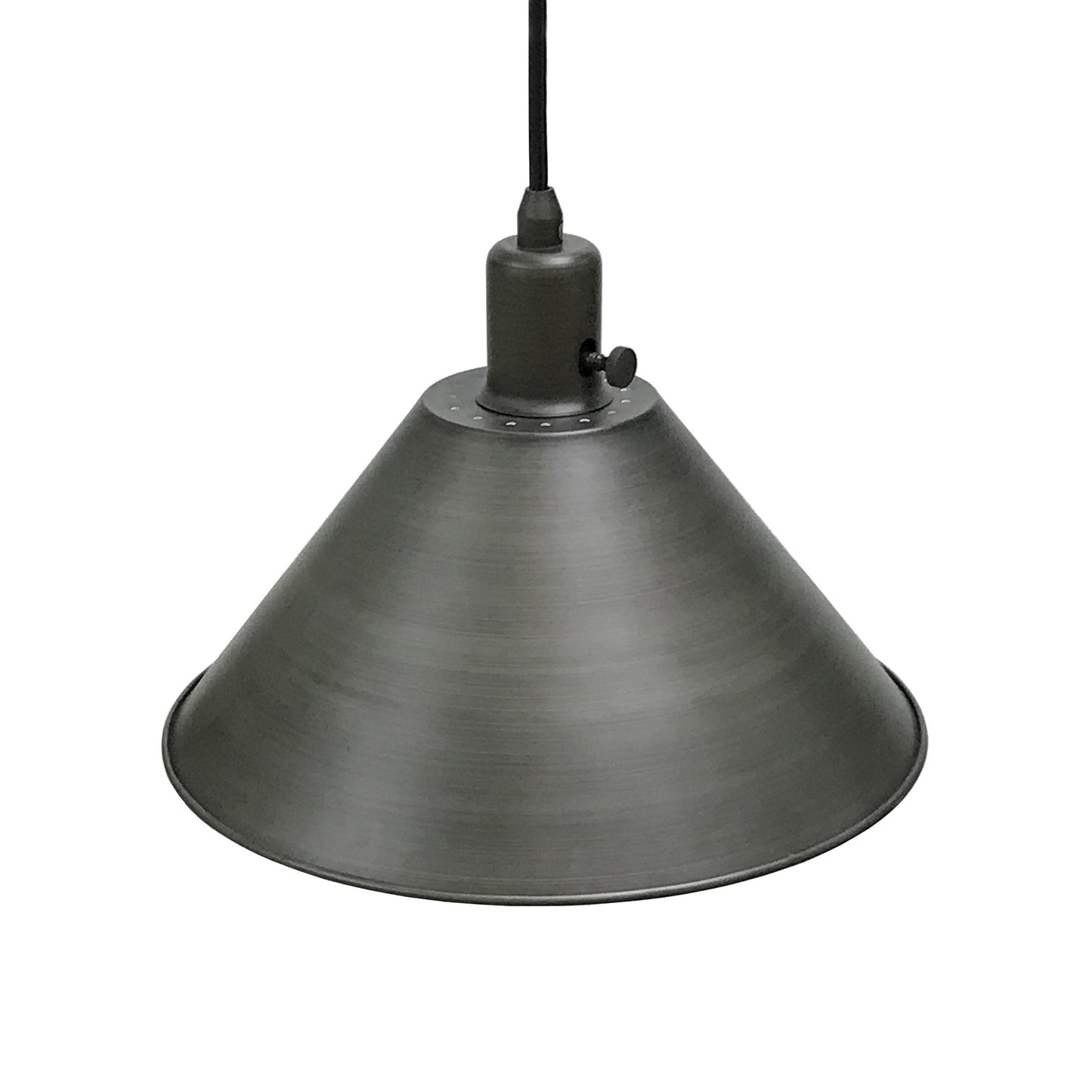 70" Steel Reading Floor Lamp With Silver Cone Shade