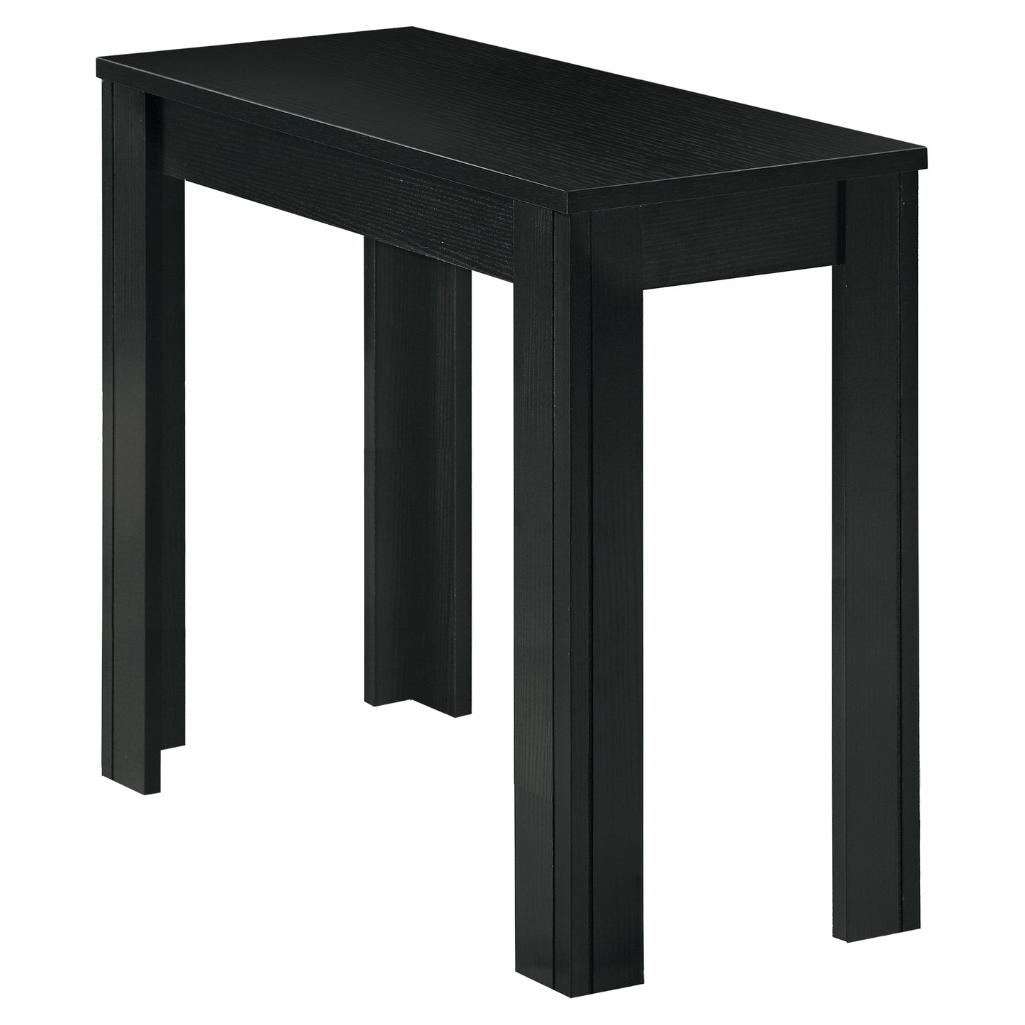 24" Black Console Table