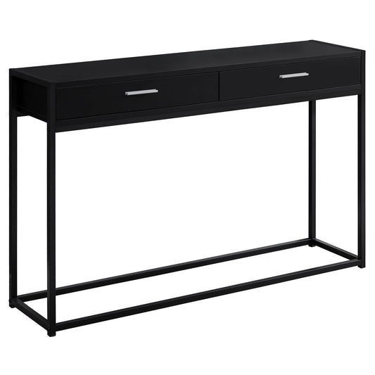 48" Black Frame Console Table