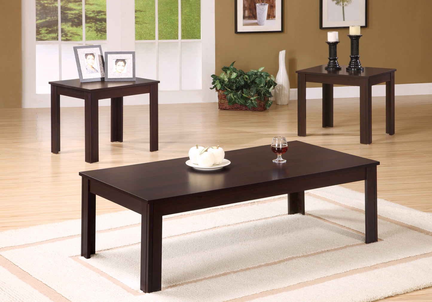 Cappuccino Table Set - 3Pcs Set