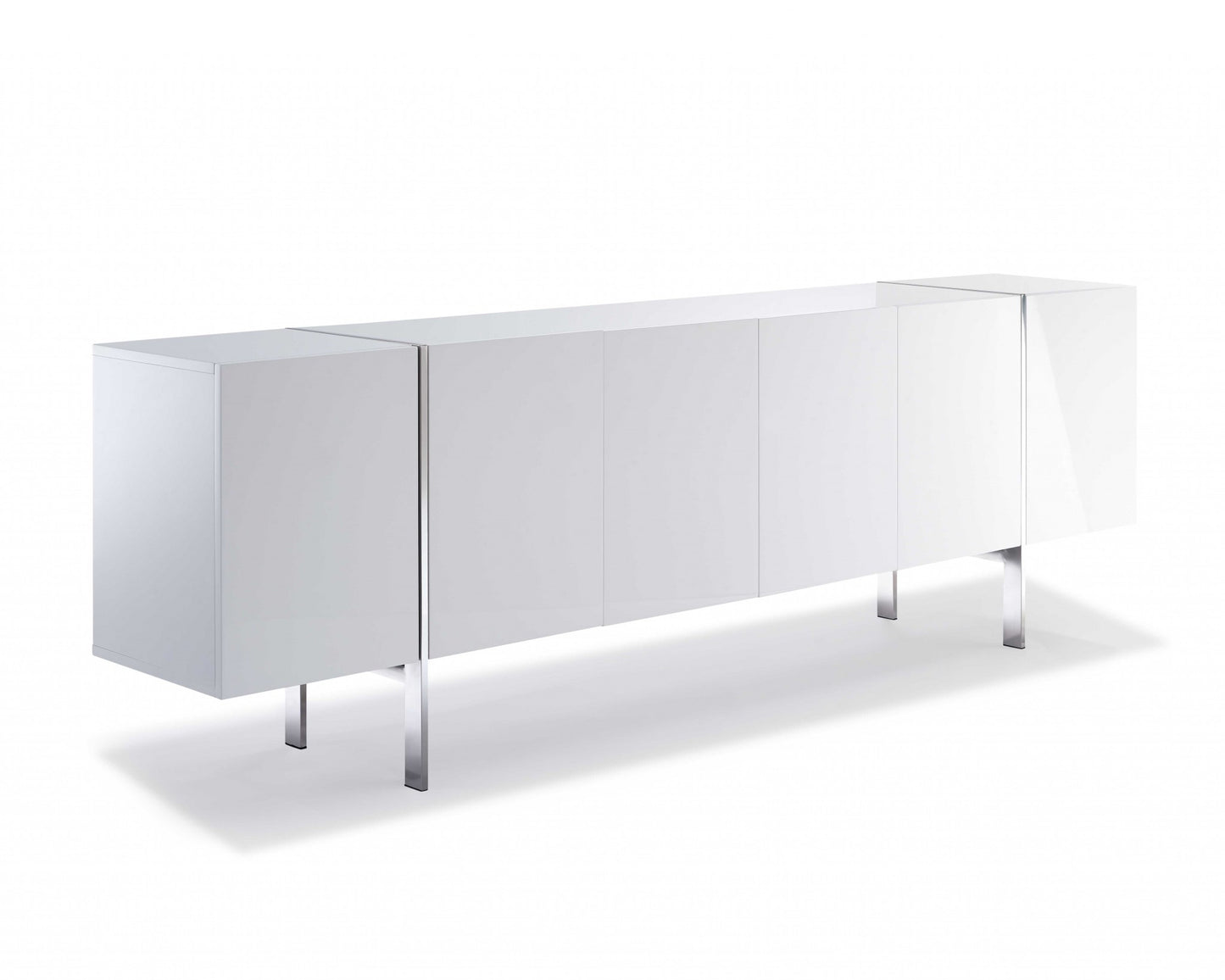 95 X 17 X 30 White Stainless Steel Buffet