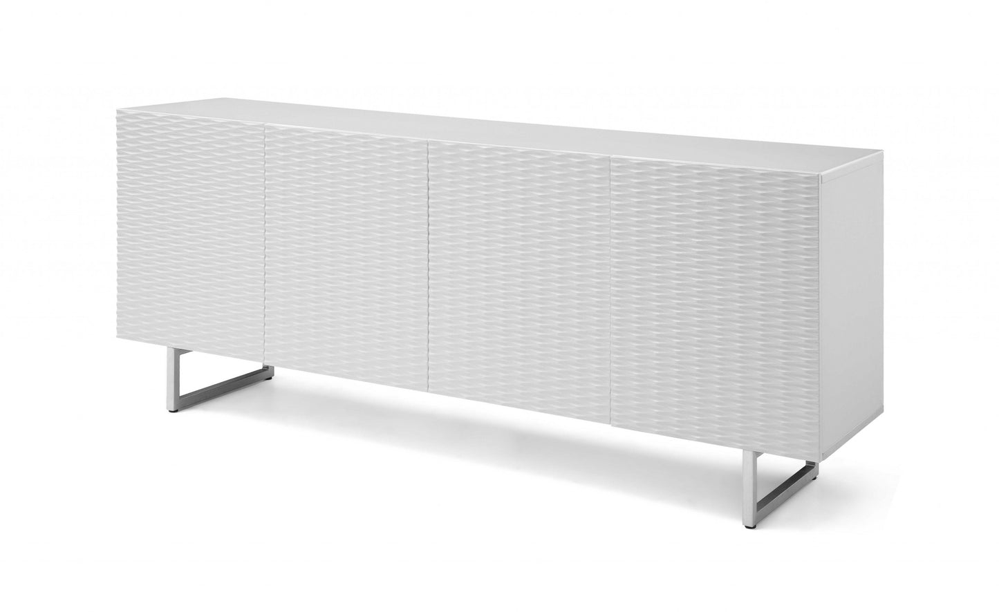 79 X 18 X 32 White Metal Buffet