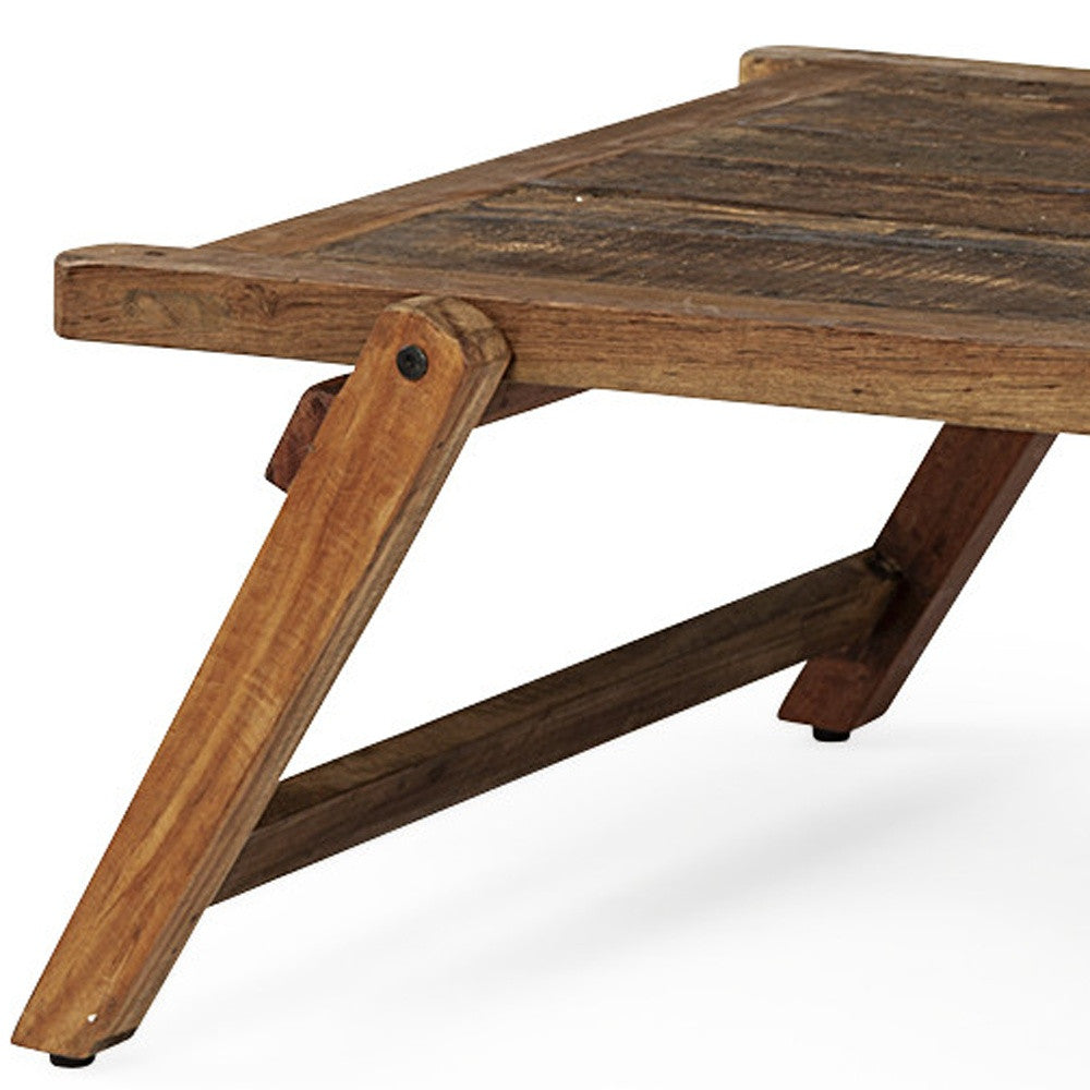 Rectangular Naturally Finished Reclaimed Wood Coffee Table