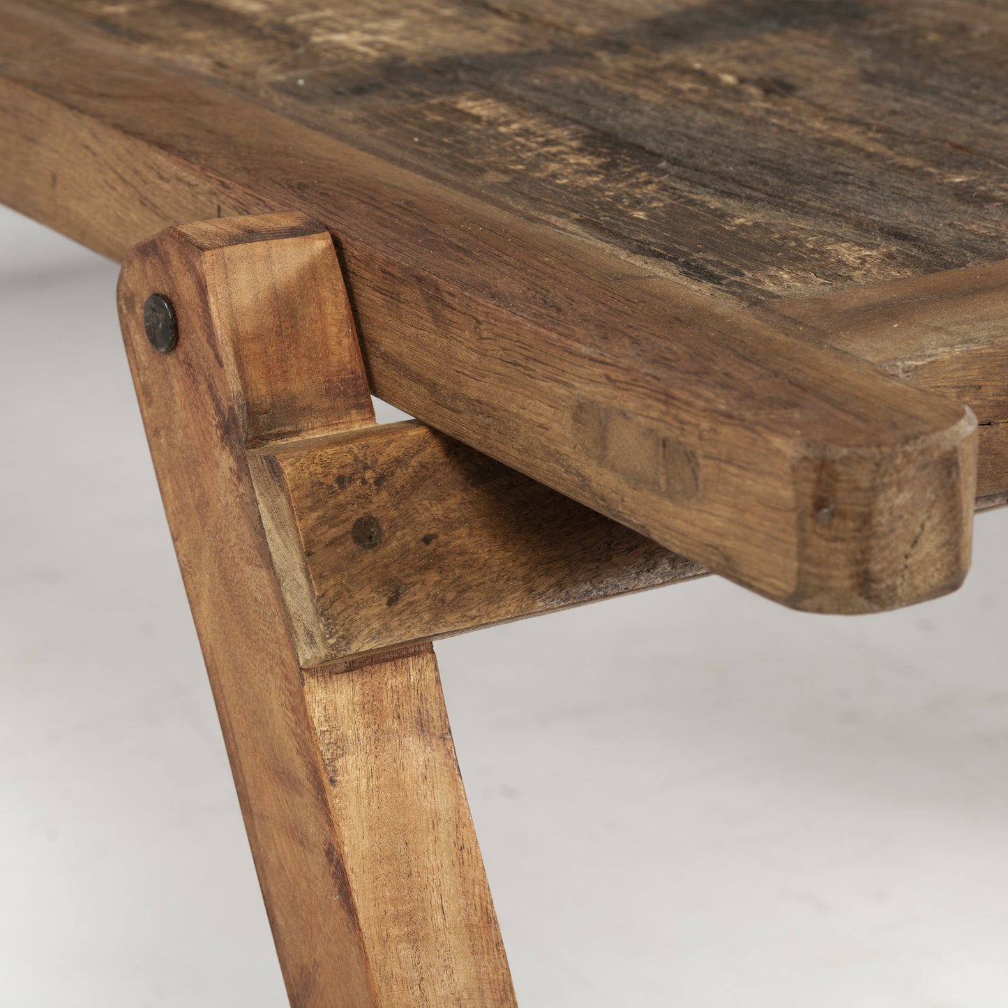 Rectangular Naturally Finished Reclaimed Wood Coffee Table