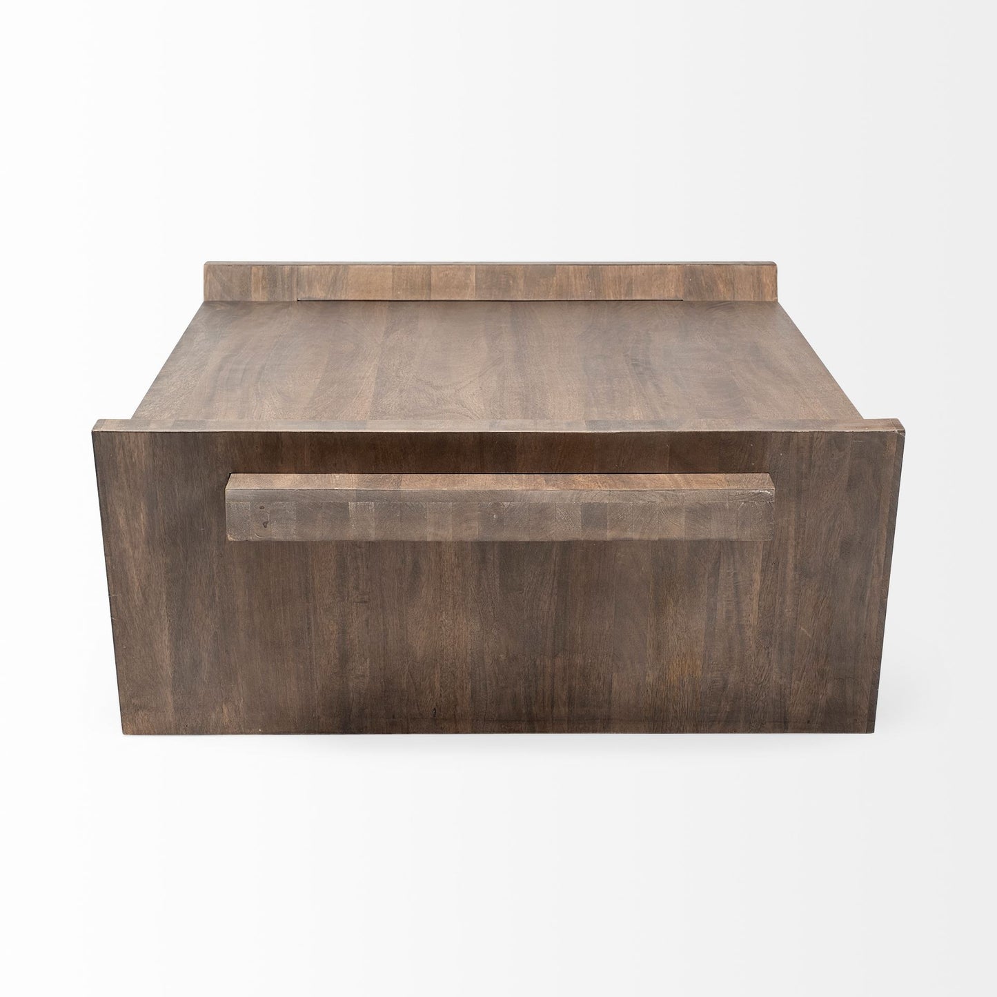 36" Brown Rectangular Coffee Table