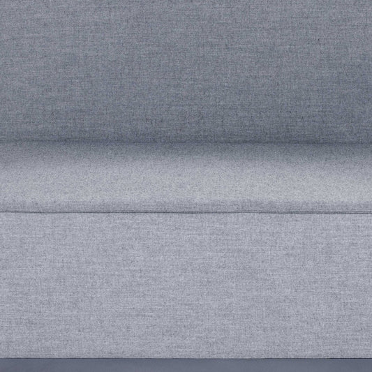 37" Gray Linen Side Chair