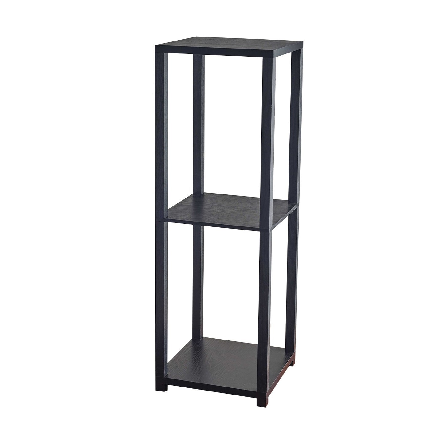 35" H Basic Black Book Case End Table