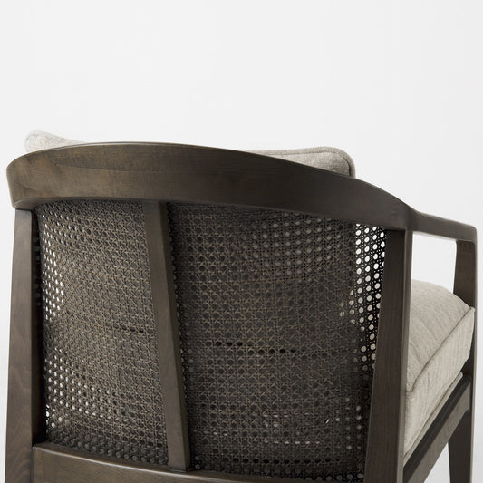 Fusion Dark Cane Back Arm Chair