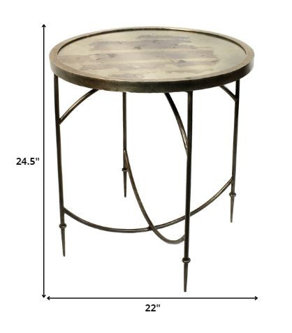 Brown Wooden Folding End Or Side Table