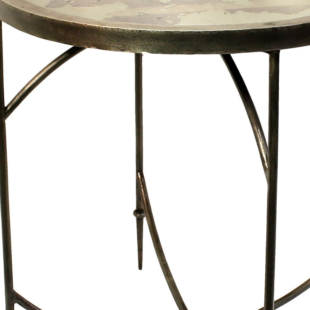 Brown Wooden Folding End Or Side Table