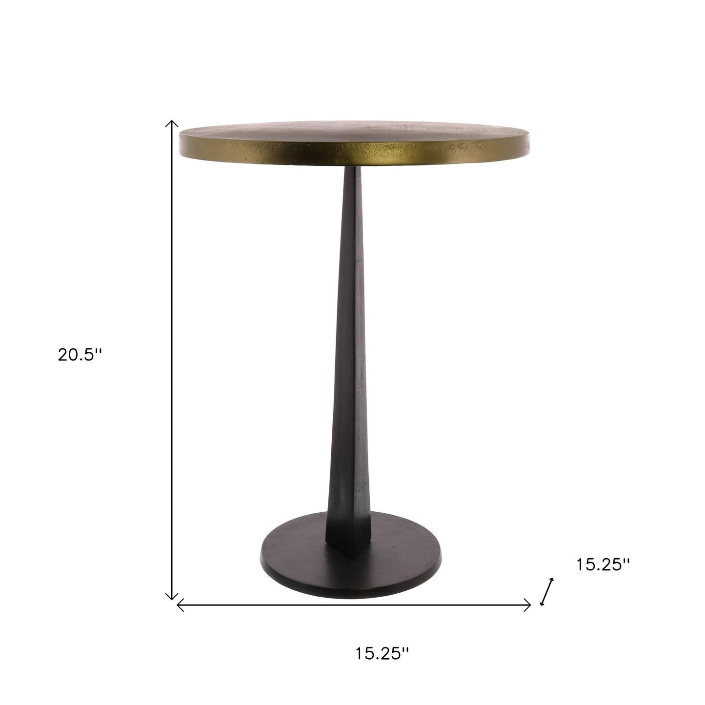 Bronze Metal Side Table