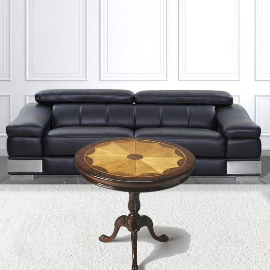 30" Brown Round Coffee Table